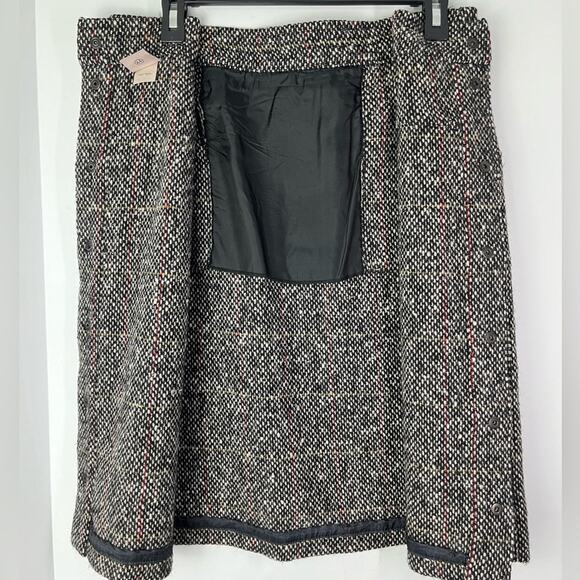 Vintage Krizia Tweed 100% Wool Short Work/Office Skirt Made in Italy - Picture 9 of 14